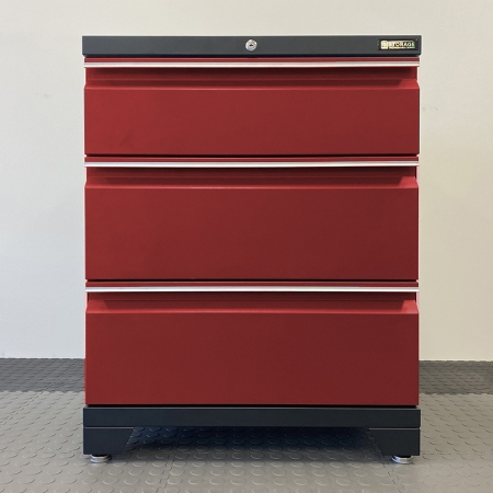 G-Storage 3 Drawer Base Cabinet (Red)