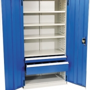 Ultimate Worshop cabinet tall 4 shelves & 2 draws