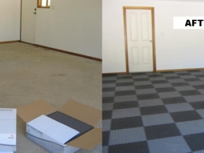 No more unsighlty garage floors !