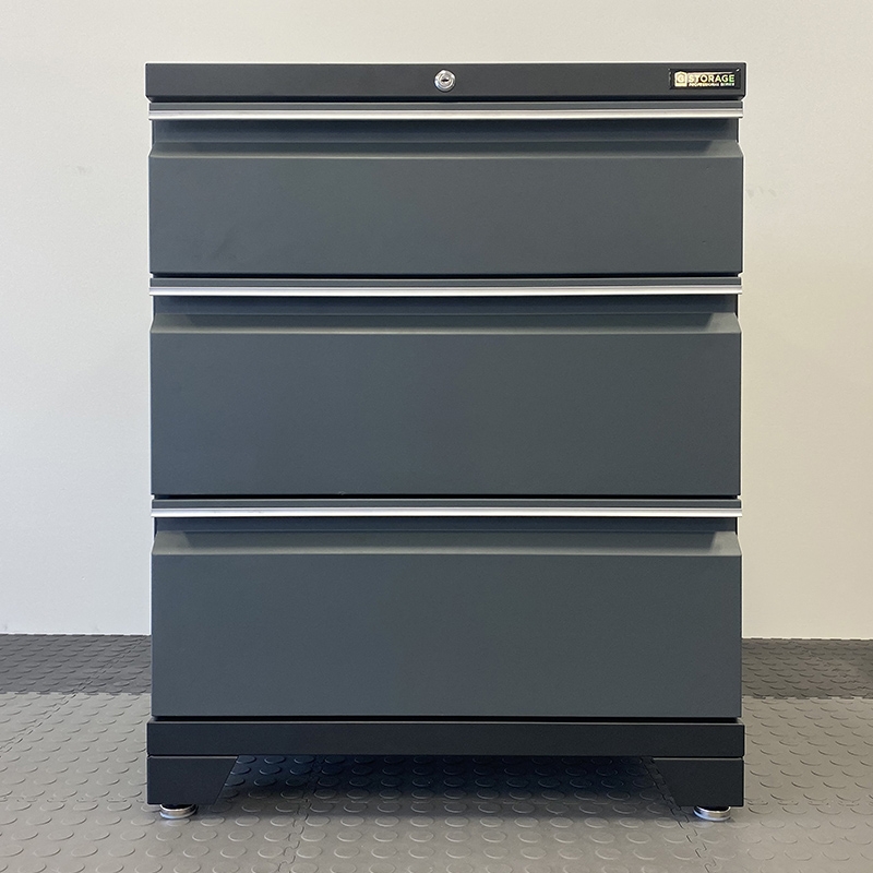 G-Storage 3 Drawer Base Cabinet (Grey) - Image 1