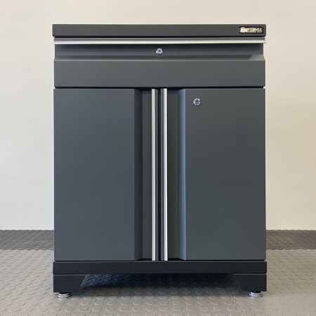 G-Storage 2 Door + 1 Drawer Base Cabinet (Grey)