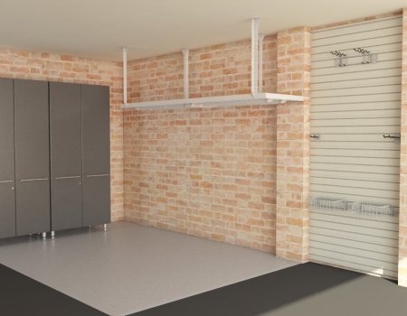 <b>Project 2: Design</b>
- Large storage cabinets to enclose items
- Overhead storage rack for large items
- Multi-Purpose PVC floor area
- Wall organising system for common items