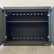 G-Storage 2 Door Wall Cabinet (Grey) - Image 3