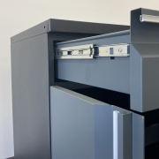 G-Storage 2 Door + 1 Drawer Base Cabinet (Grey) - Image 4