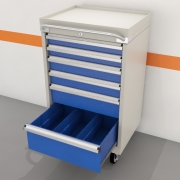 Workshop 6 Drawer Cabinet on Wheels - Image 2